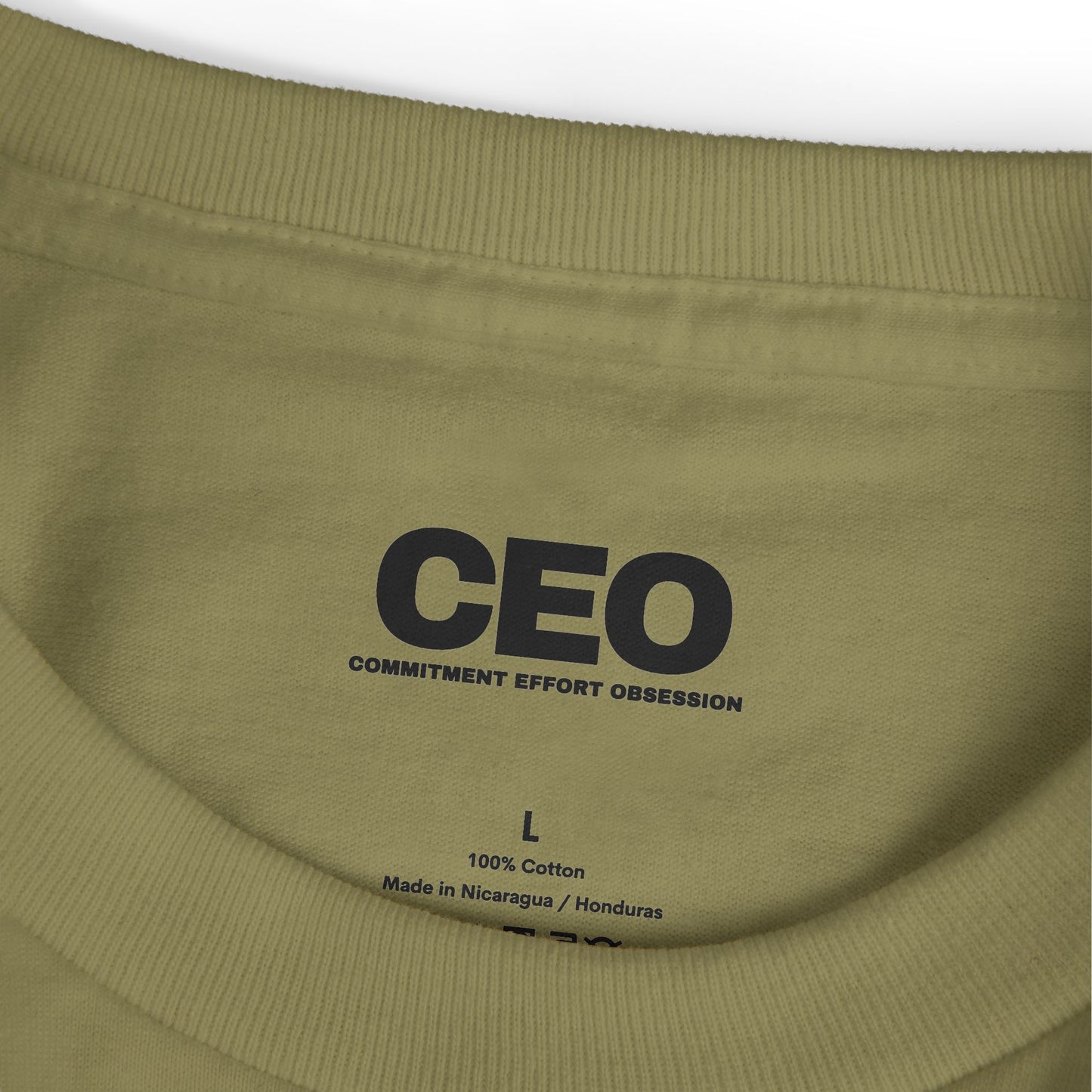 Commitment • Effort • Obsession Tee — Minimal Motivational Cotton T-Shirt