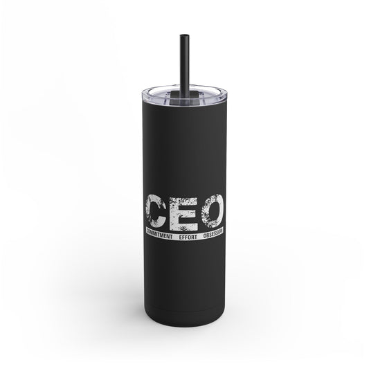 CEO Skinny Matte Tumbler, 20oz
