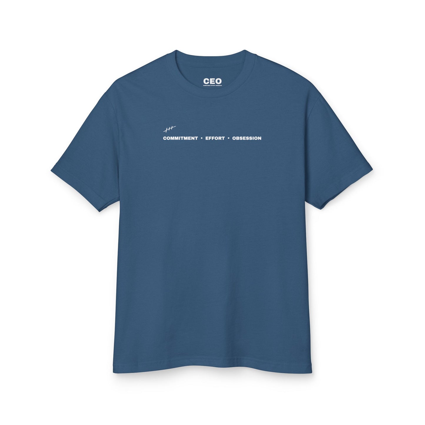 Commitment • Effort • Obsession Tee — Minimal Motivational Cotton T-Shirt