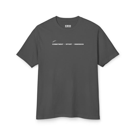 Commitment • Effort • Obsession Tee — Minimal Motivational Cotton T-Shirt