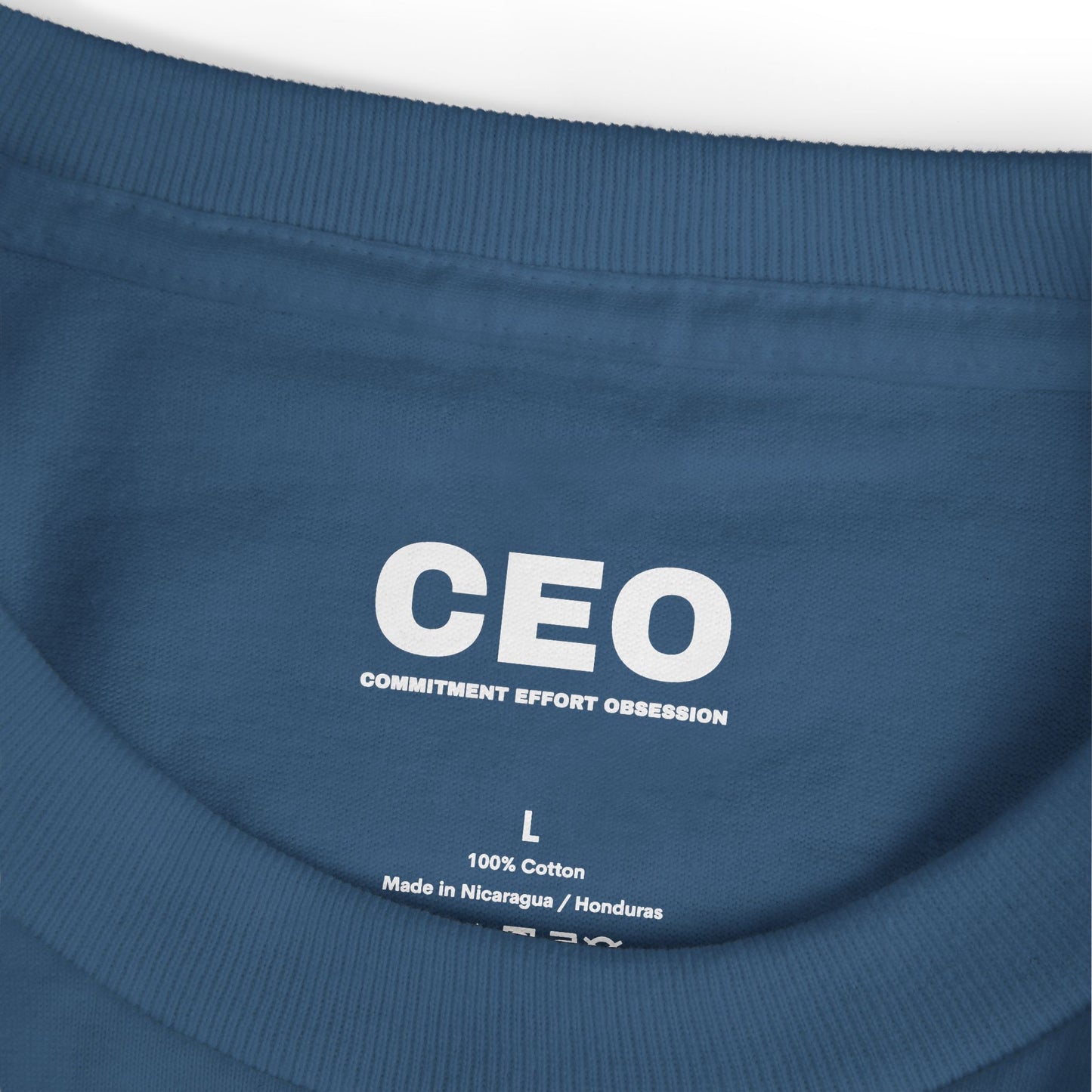 Commitment • Effort • Obsession Tee — Minimal Motivational Cotton T-Shirt