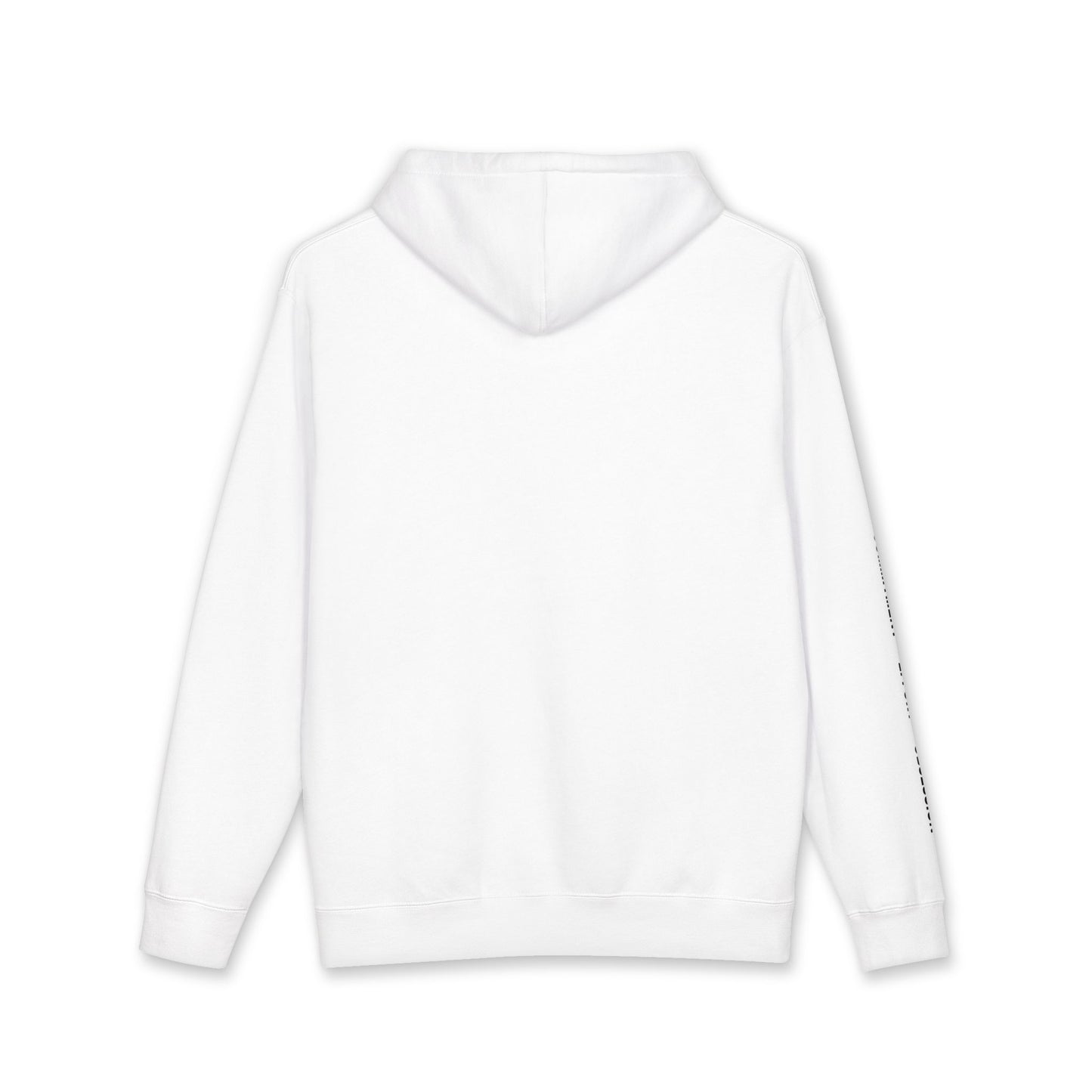 Minimalist Hash Mark Hoodie — Subtle Chest & Sleeve Graphic Hooded Sweatshirt